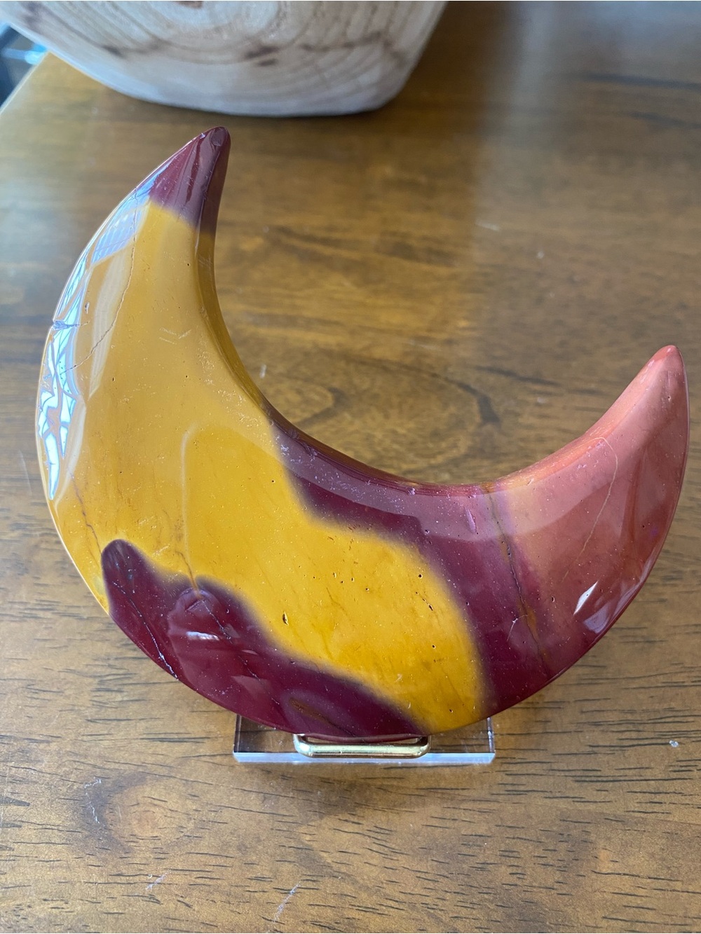 🌙✨ OVER 4” MOOKAITE CRYSTAL MOON ✨🌙